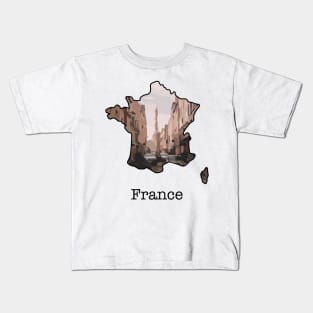 Map of France Kids T-Shirt